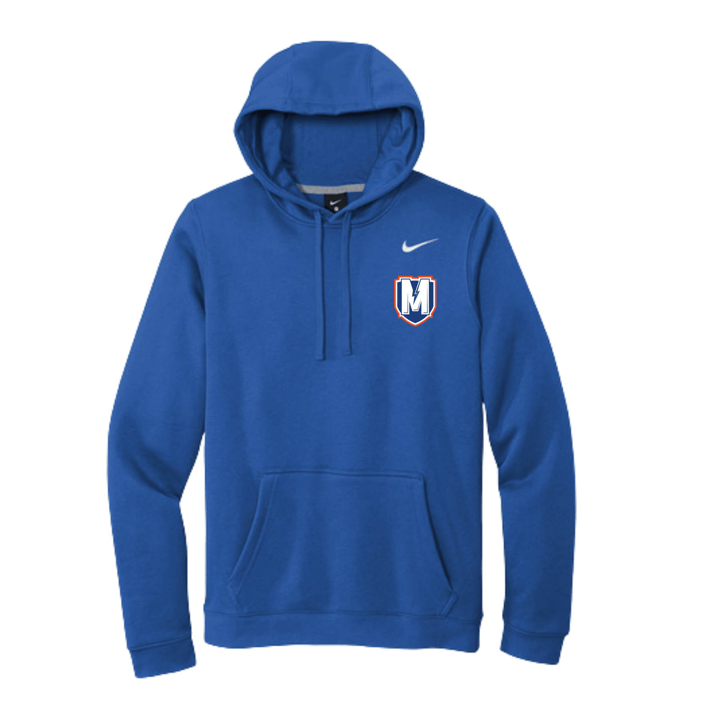 Millville Seniors Nike Fleece Hoodie Front & Back