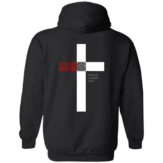 Cross of Salvation Pullover Hoodie- Hope links QrClothes
