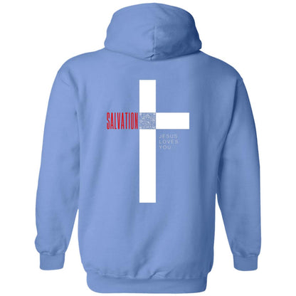 Cross of Salvation Pullover Hoodie- Hope links QrClothes