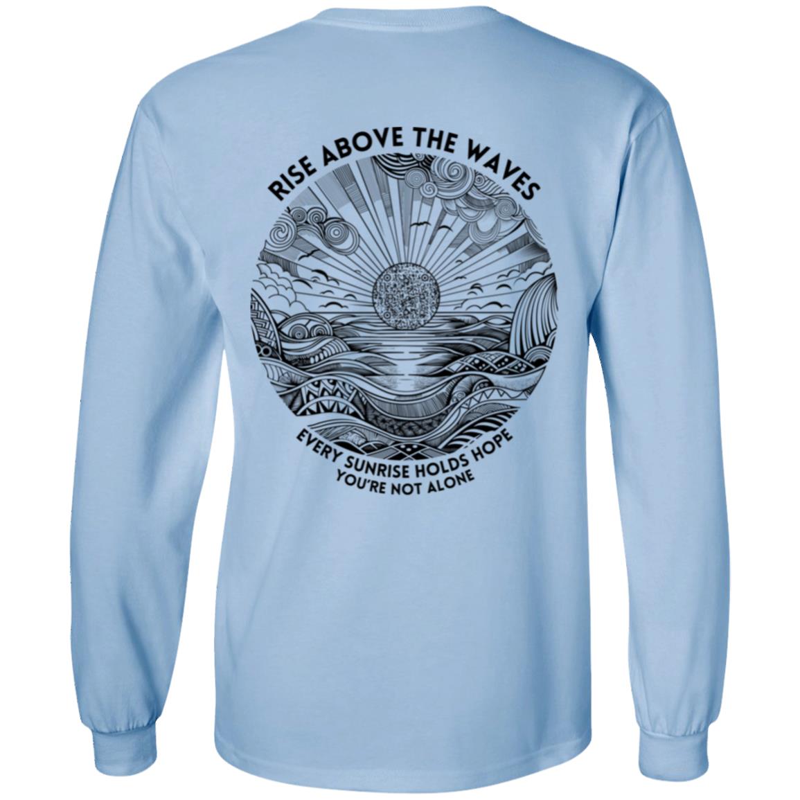 Rise Above Pullover Hoodie- Mental Health Awareness