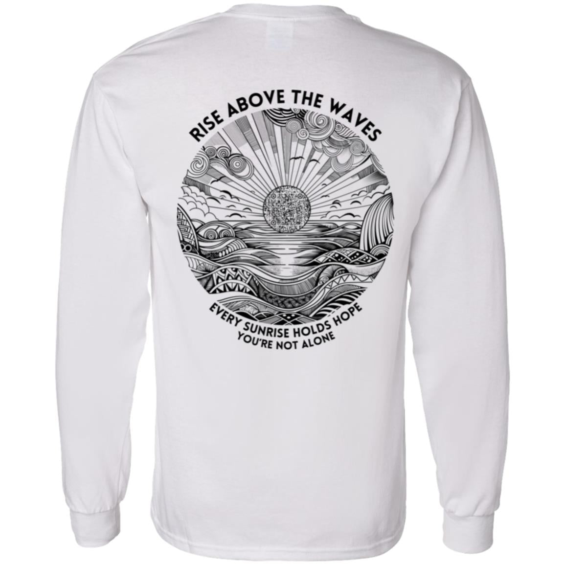 Rise Above Pullover Hoodie- Mental Health Awareness