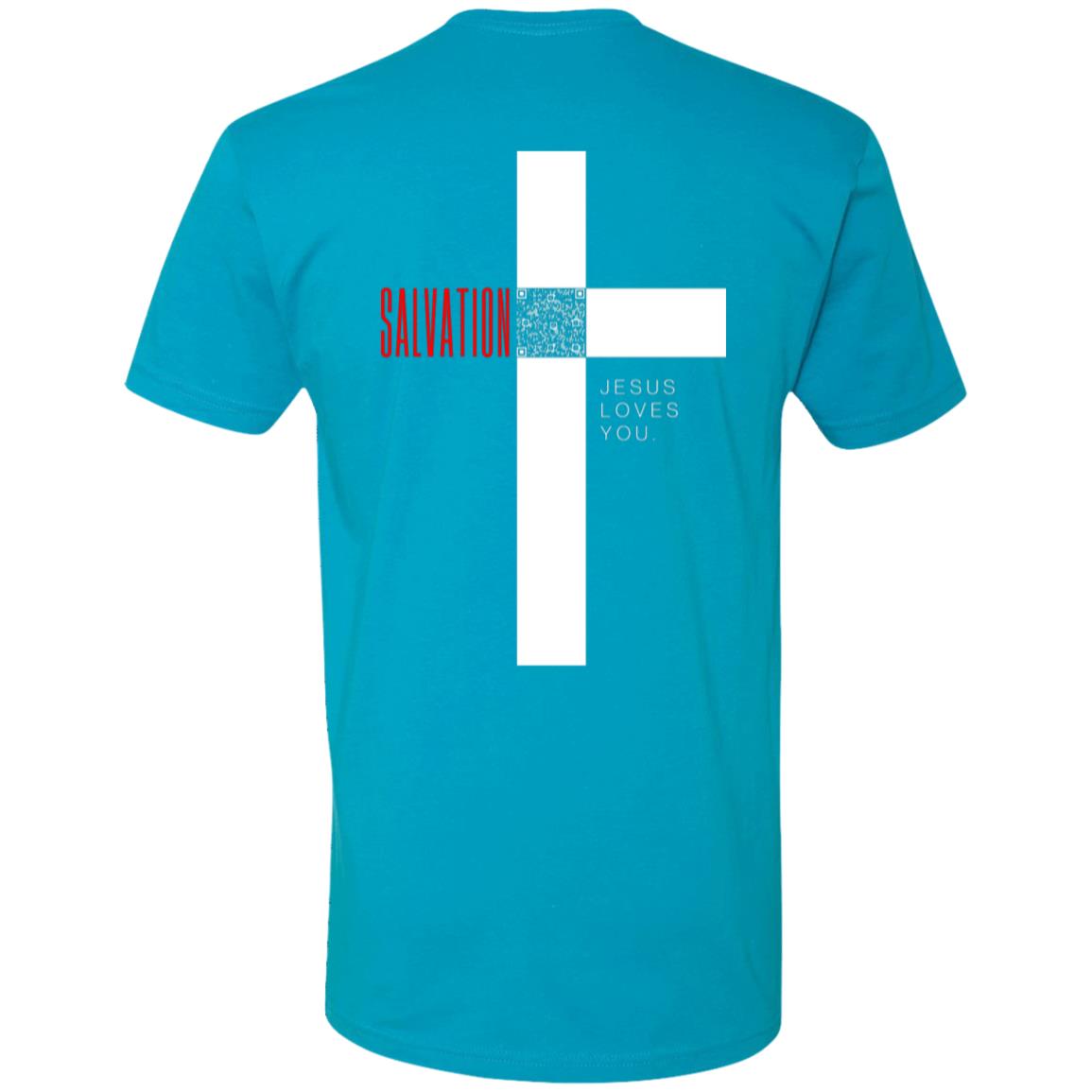 Cross of Salvation Short Sleeve Tee- HopeLinks QrClothes