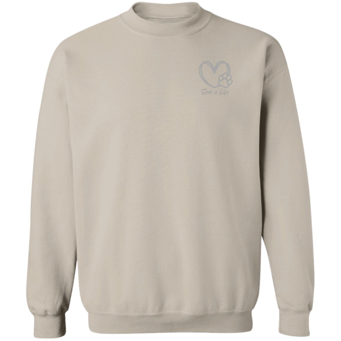 Heartfelt Rescue Crewneck Pullover Sweatshirt - Animal Rescue