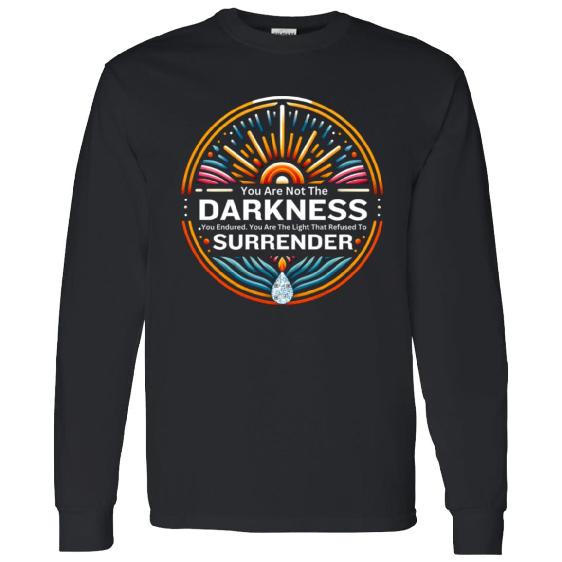 Resilient Light Long Sleeve Tee - Domestic/Sexual Violence Awareness