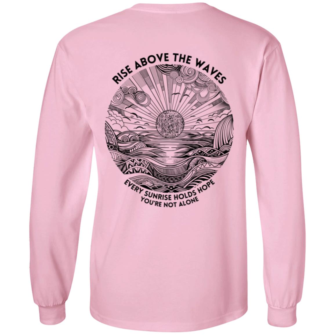 Rise Above Pullover Hoodie- Mental Health Awareness