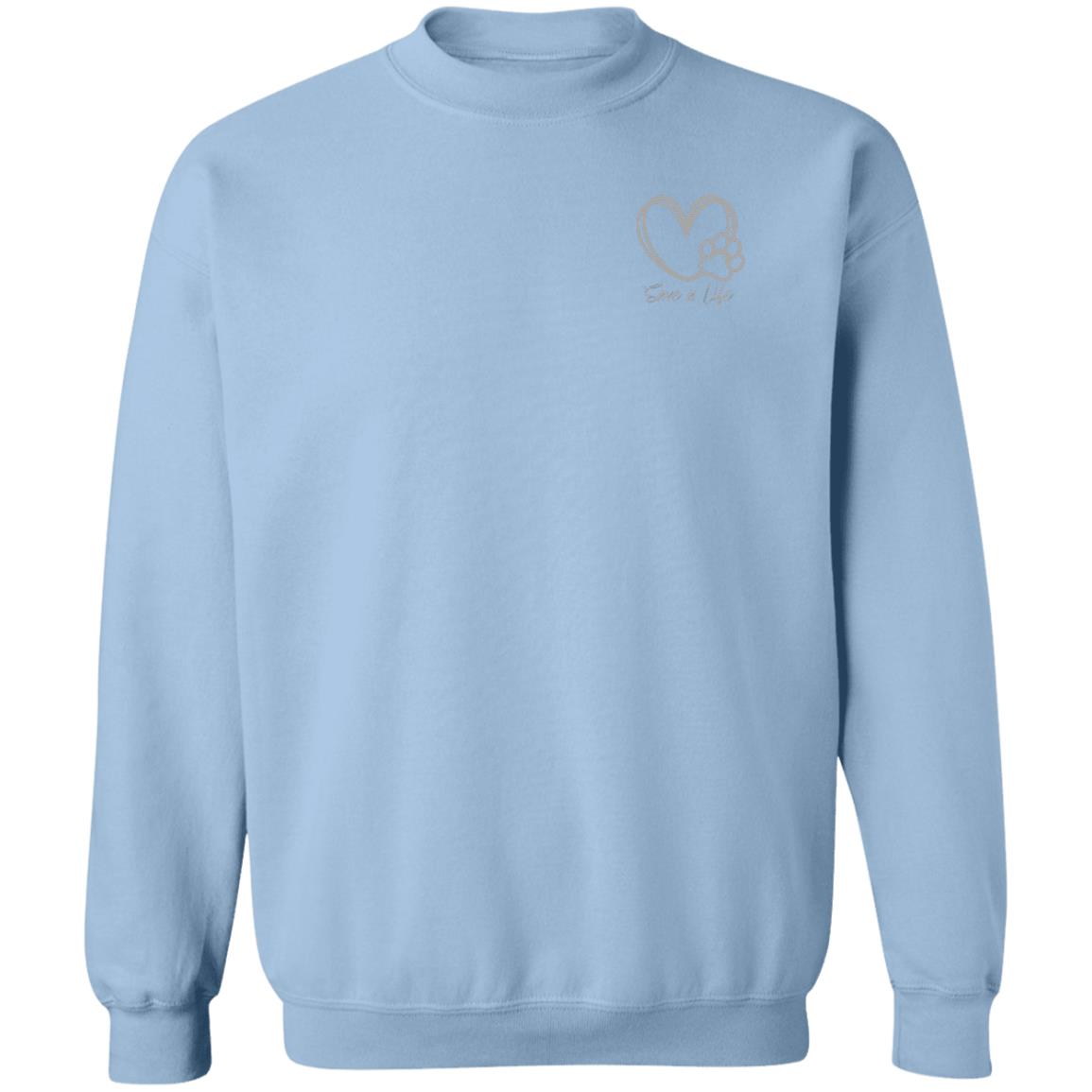 Heartfelt Rescue Crewneck Pullover Sweatshirt - Animal Rescue