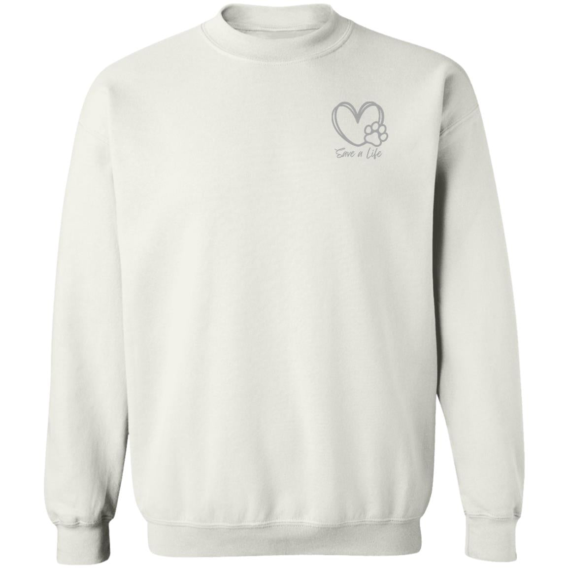 Heartfelt Rescue Crewneck Pullover Sweatshirt - Animal Rescue