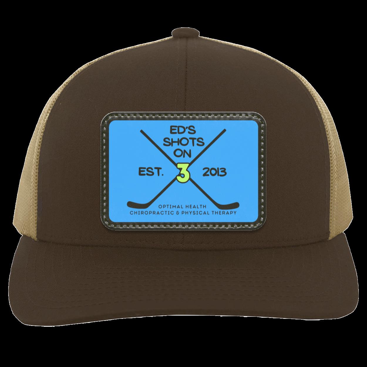Ed's Shots on 3 Trucker Snap Back - Patch