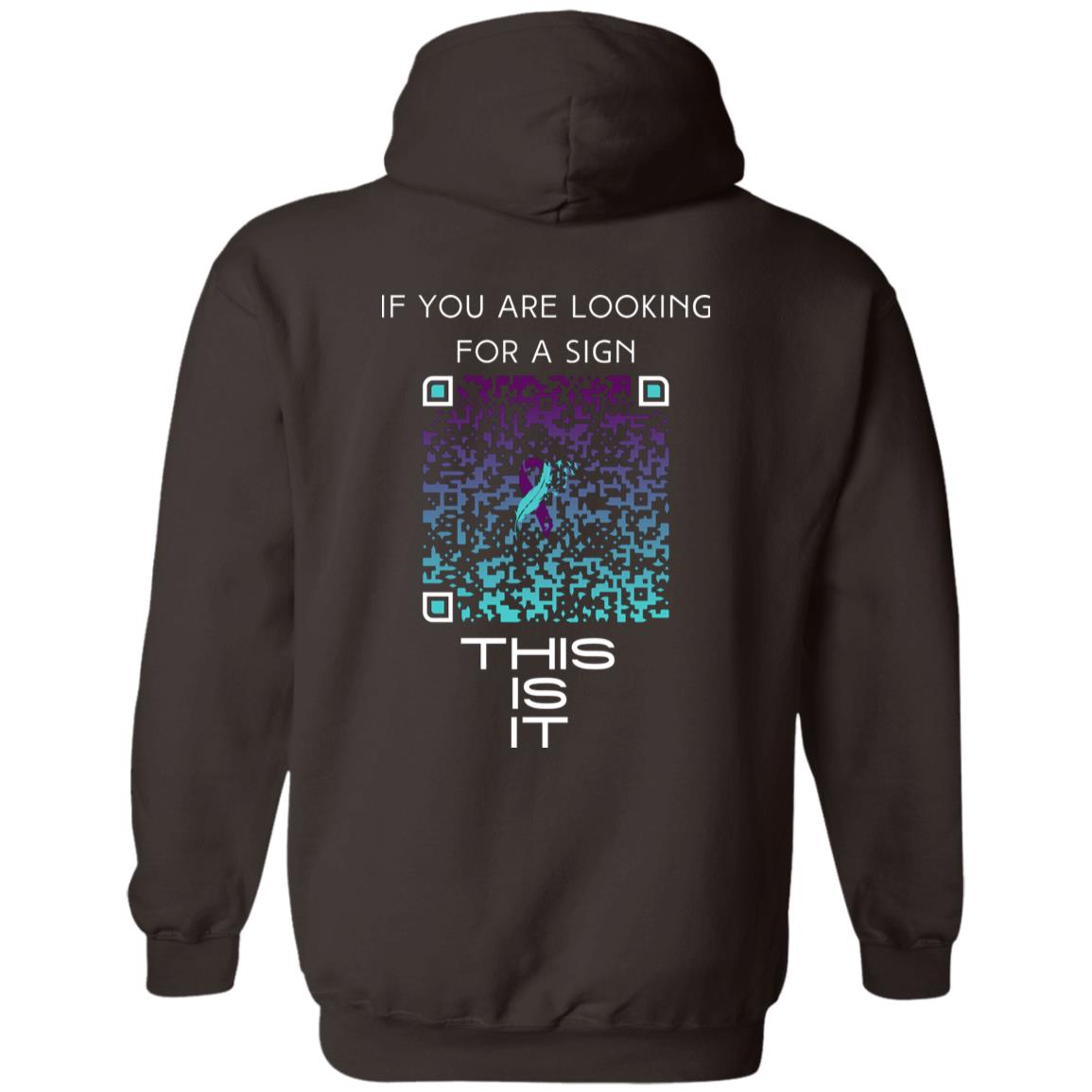 Sign of Strength Pullover Hoodie - Mental Health Awareness