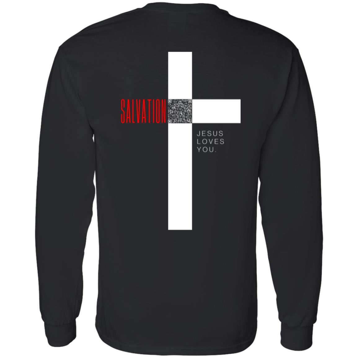 Cross of Salvation Long Sleeve Tee- FaithLinks