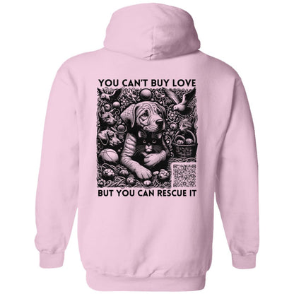 Heartfelt Rescue Pullover Hoodie - Animal Rescue