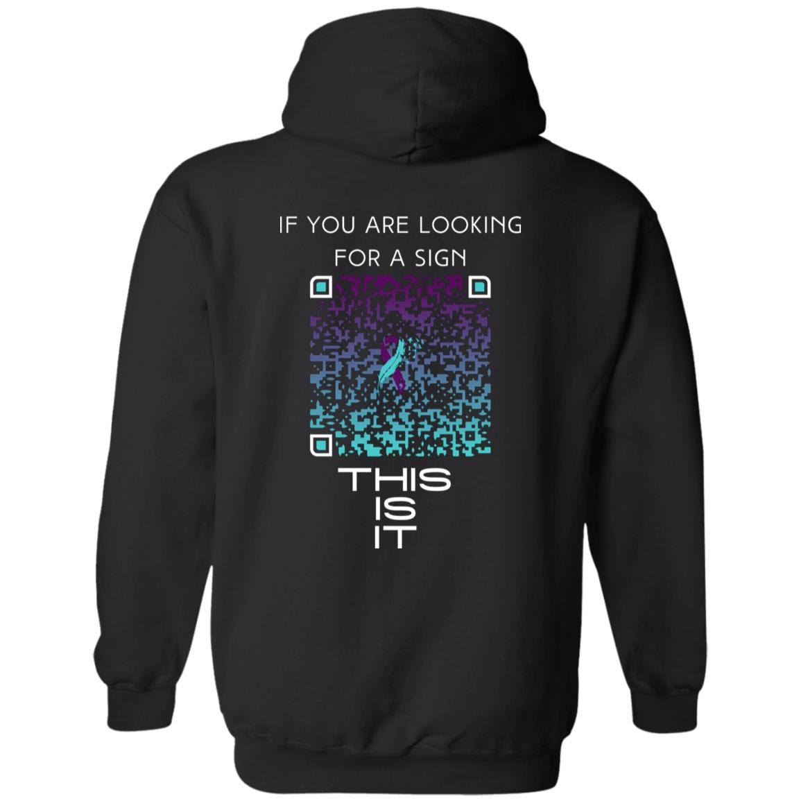 Sign of Strength Pullover Hoodie - Mental Health Awareness