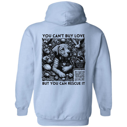 Heartfelt Rescue Pullover Hoodie - Animal Rescue