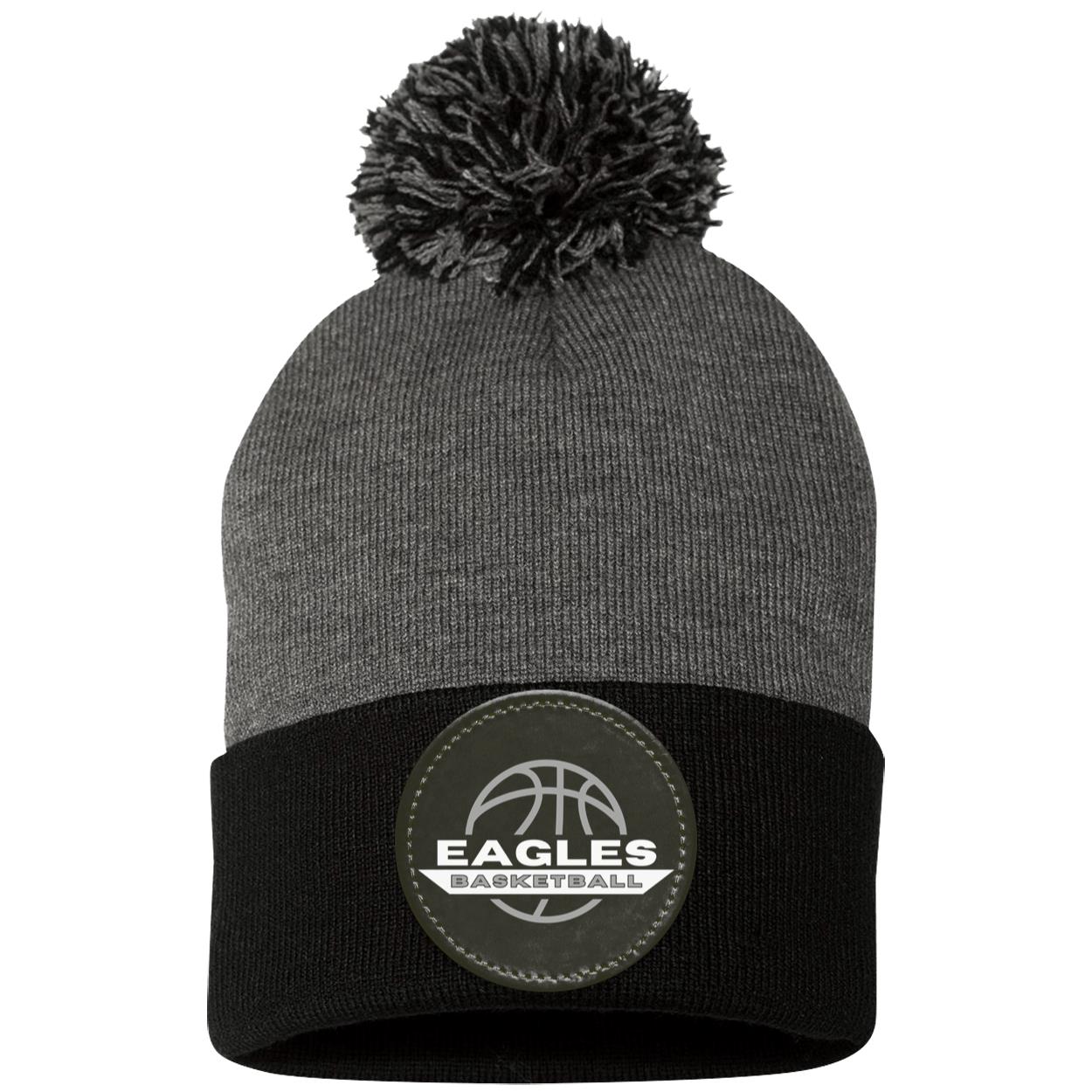 EHT Eagles Pom Pom Knit Cap - Patch
