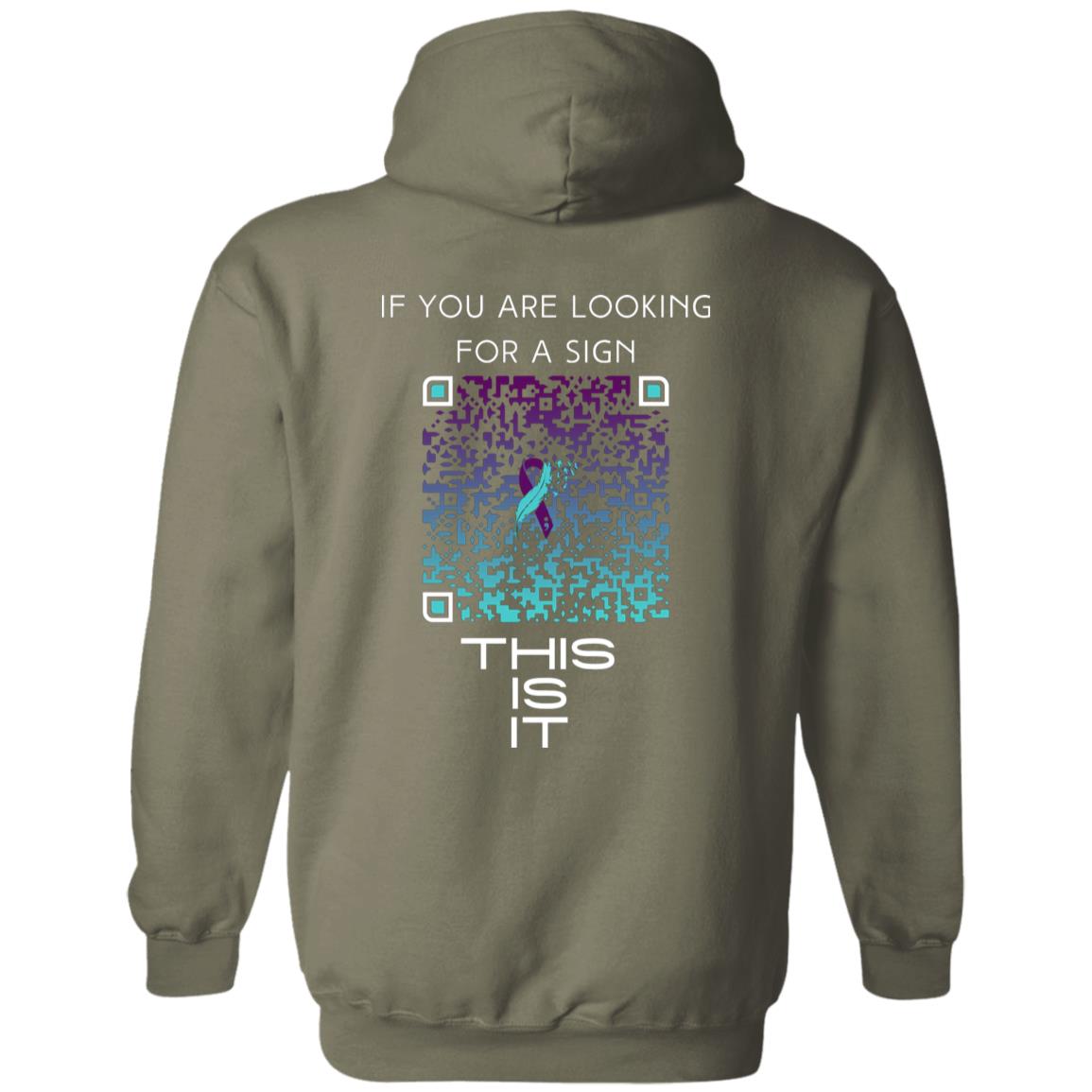 Sign of Strength Pullover Hoodie - Mental Health Awareness