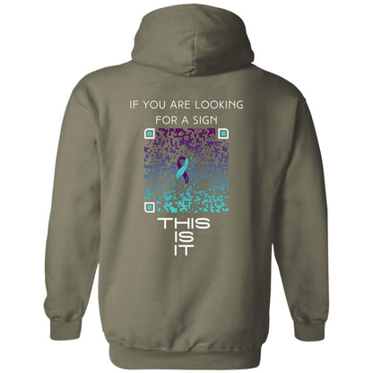 Sign of Strength Pullover Hoodie - Mental Health Awareness