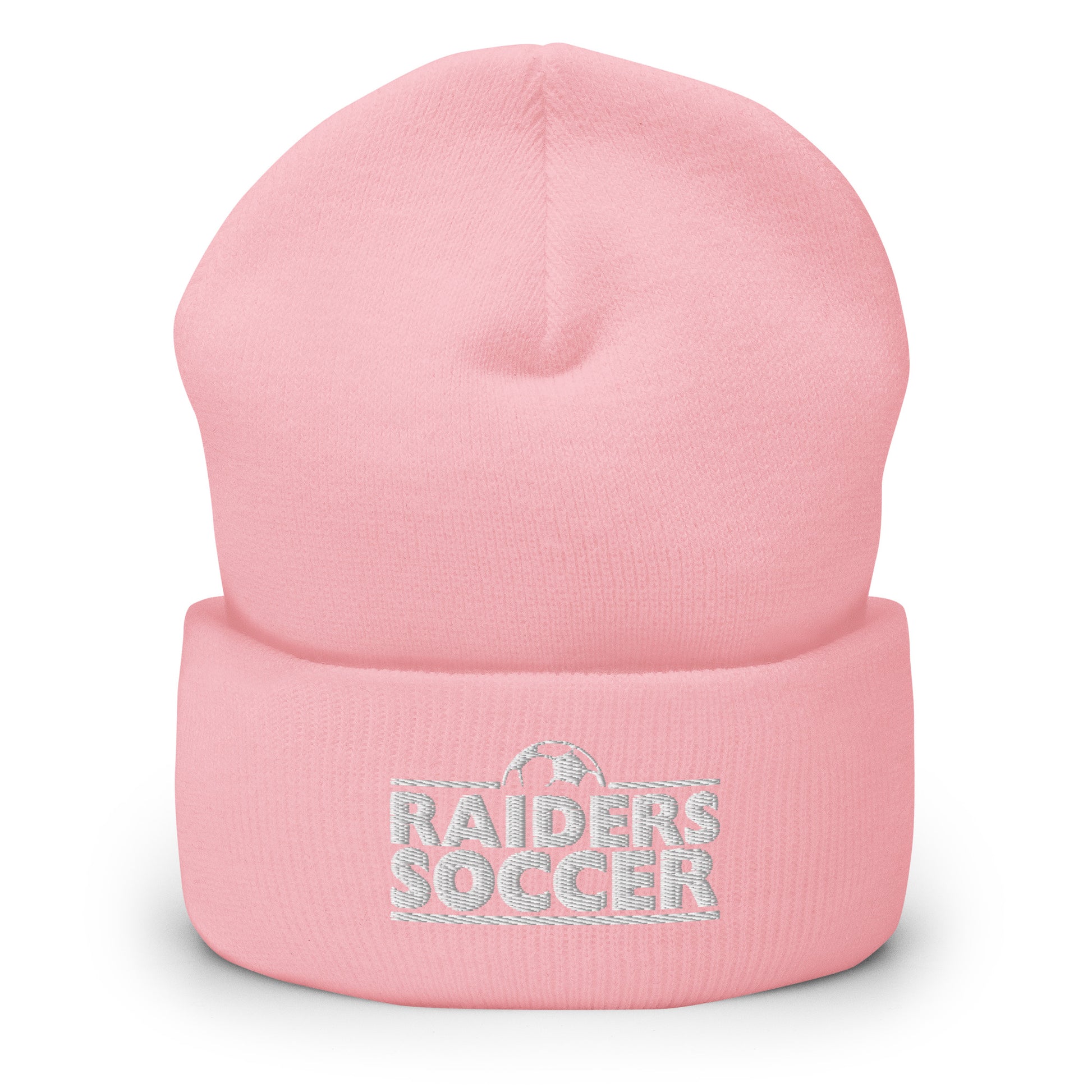 OC Raiders Soccer Cuffed Beanie White Logo
