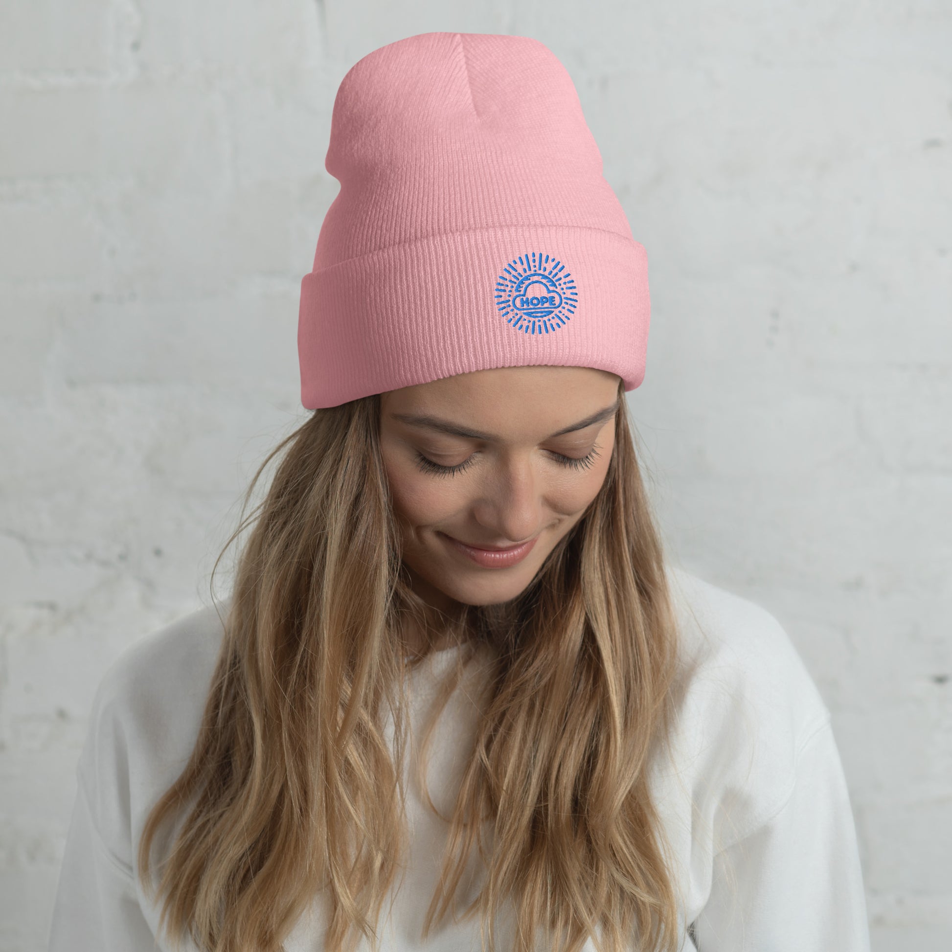 Let's Hope Cuffed Beanie - Mental Health Awareness