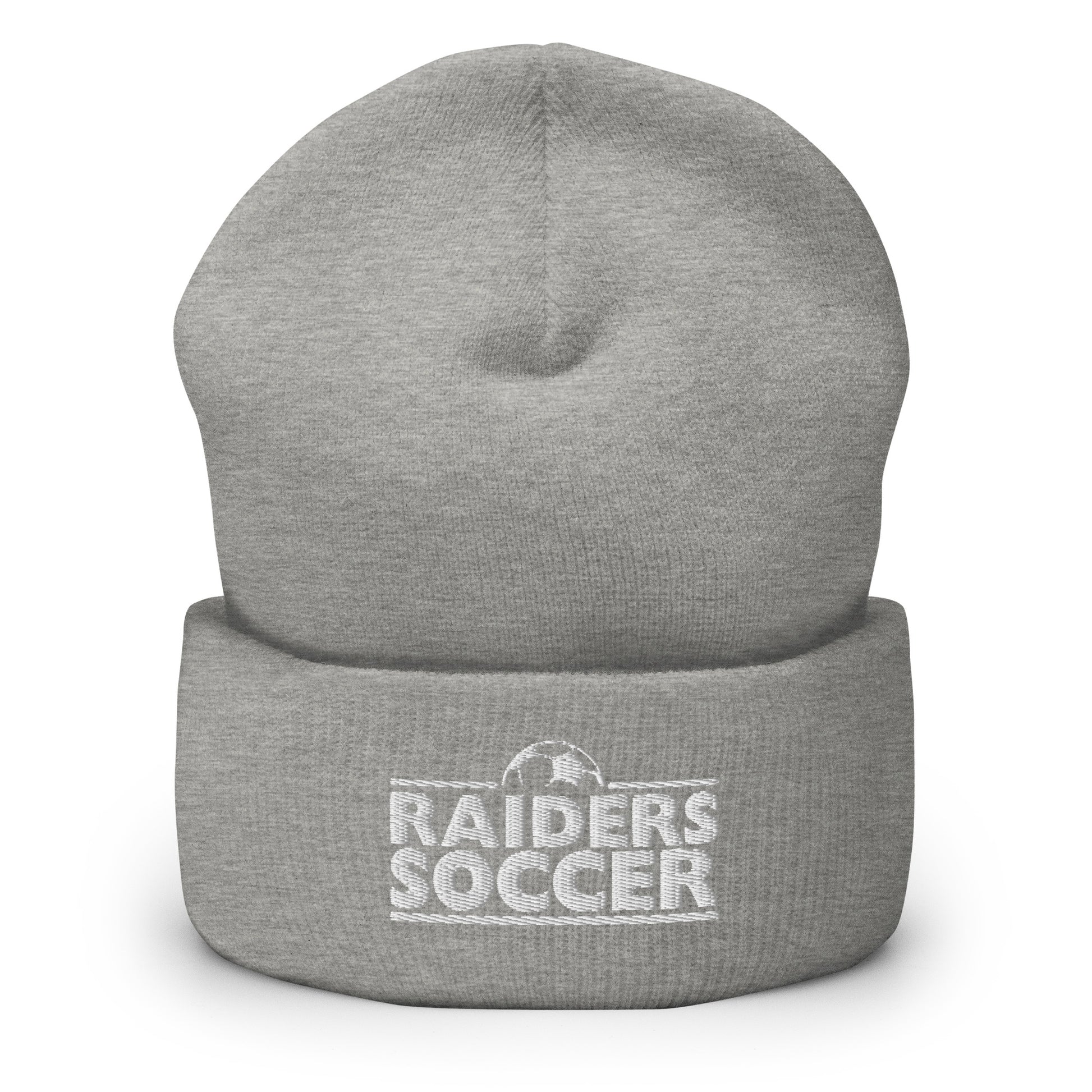 OC Raiders Soccer Cuffed Beanie White Logo