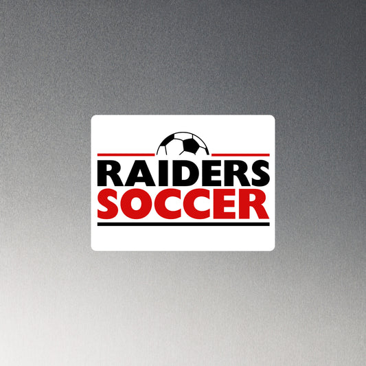 OC Raiders Soccer Red & Black Magnet