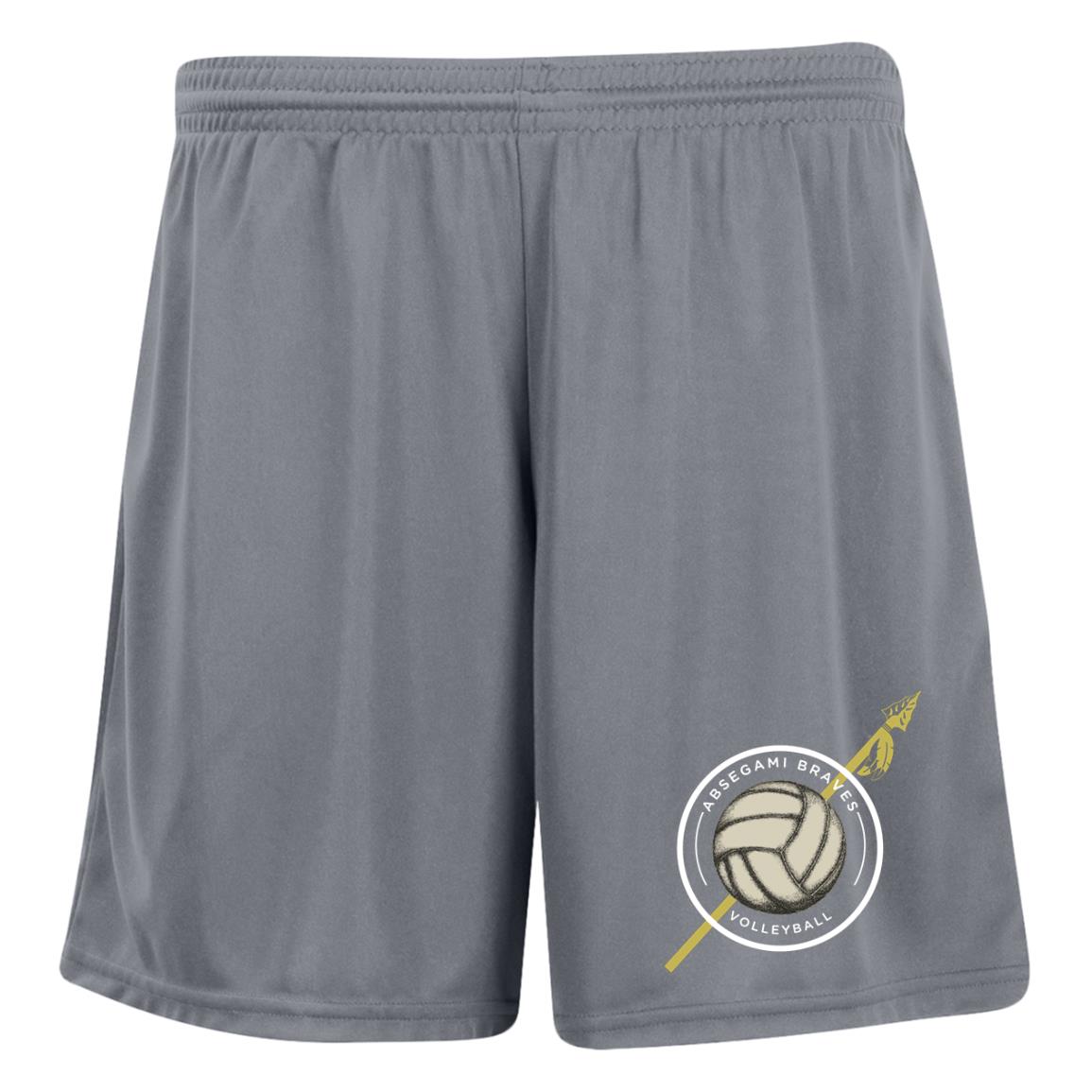 1423 Ladies' Moisture-Wicking 7 inch Inseam Training Shorts