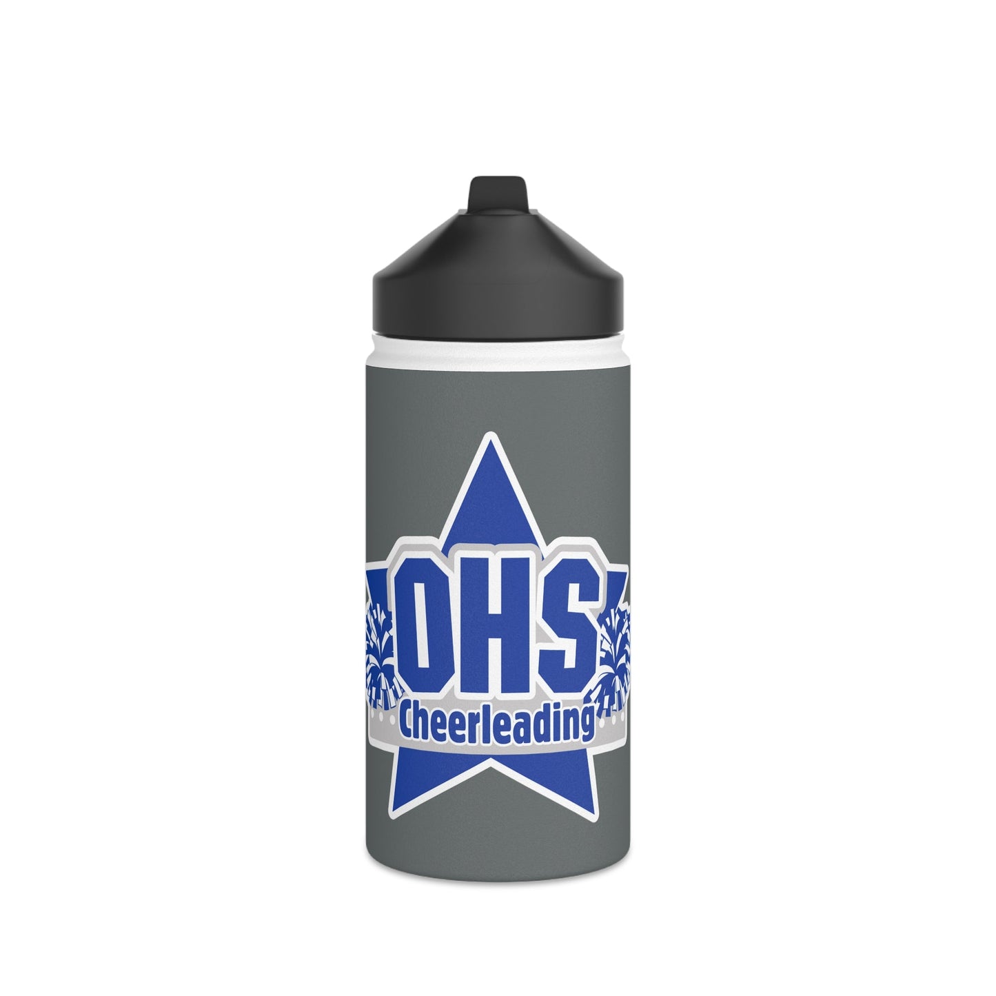 OHS Cheer Stainless Steel Water Bottle, Standard Lid