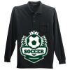 Long Sleeve Silk Touch Polo with Pocket Thumbnail
