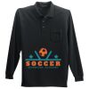 Long Sleeve Silk Touch Polo with Pocket Thumbnail