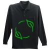 Long Sleeve Silk Touch Polo with Pocket Thumbnail