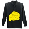 Long Sleeve Silk Touch Polo with Pocket Thumbnail